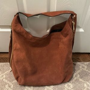 Rebecca Minkoff Brown Hobo Bag with Gold Accents